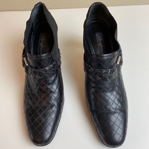 Brighton Shoes - Brighton Roman Black bootie with silver hardware